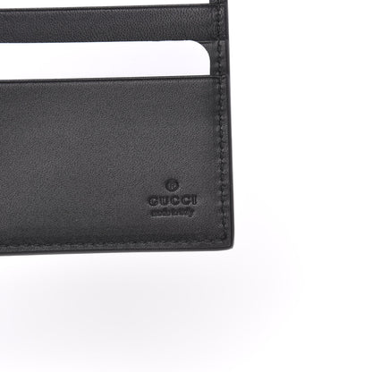 Gucci X SEGA Calfskin GUCCY Stars Bi-Fold Wallet Black Gold 6 of 8