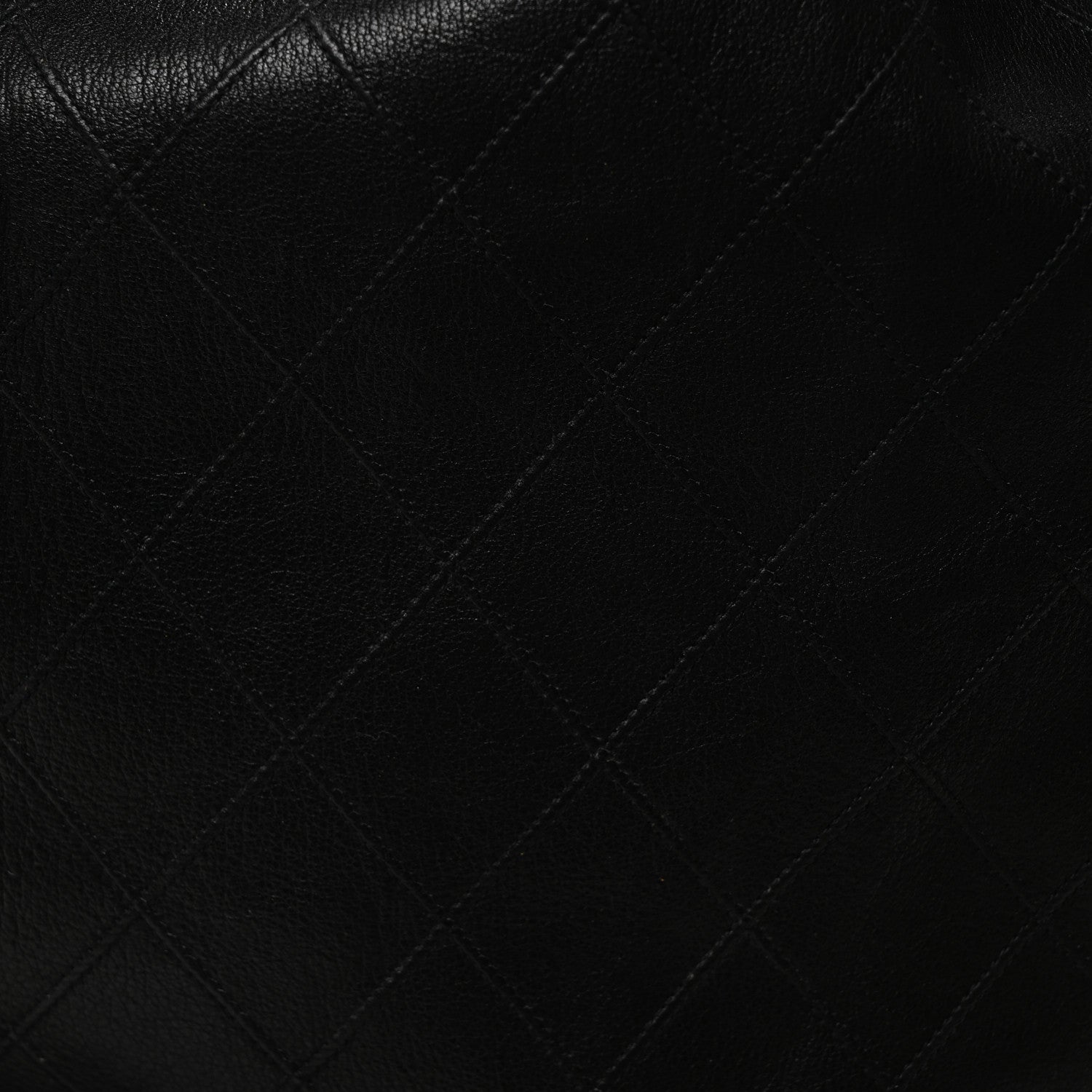 Chanel Lambskin Quilted Drawstring Bucket Bag Black 9 of 11