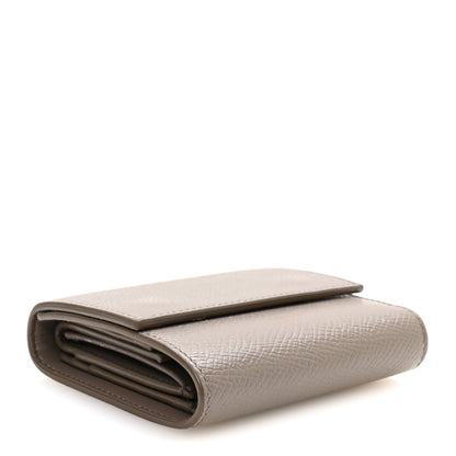 Celine Grained Calfskin Small Tri-Fold Wallet Pebble 4 of 9