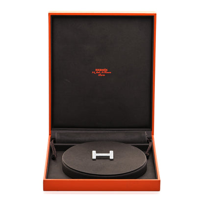 Hermes 18K White Gold Diamond Belt Buckle 3 of 3