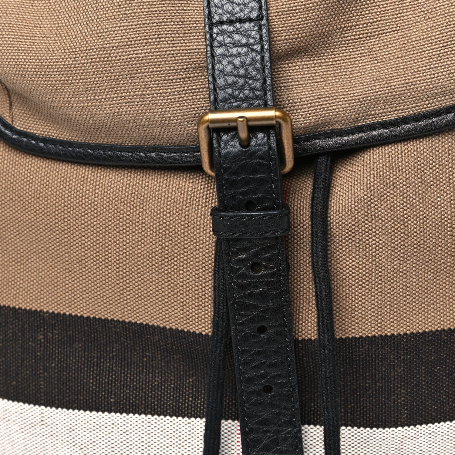 Burberryバッグ Burberry Canvas Mega Check Drifton Backpack Black 1822606