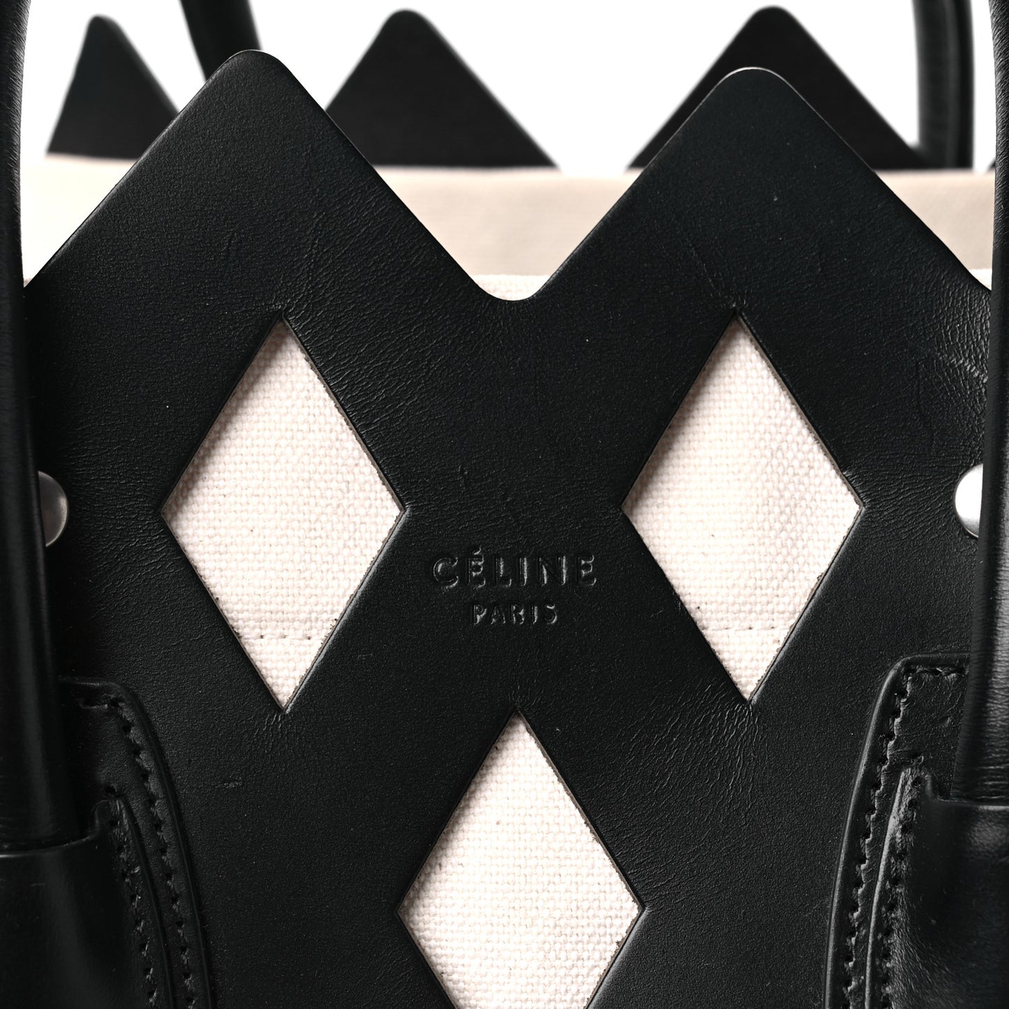 Calfskin Medium Cutout Phantom Luggage Black