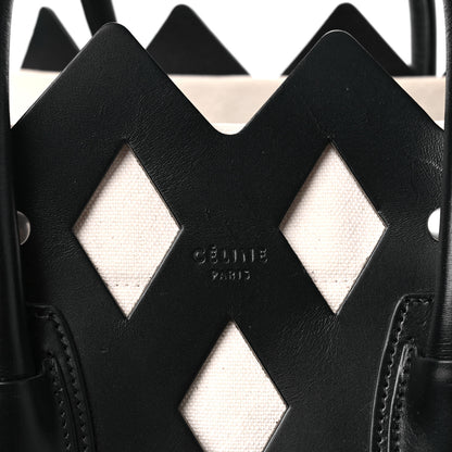 Celine Calfskin Medium Cutout Phantom Luggage Black 7 of 11
