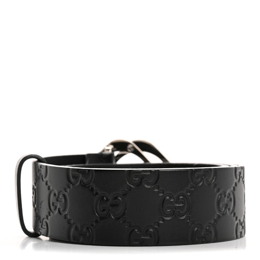 Guccissima Square G Belt 80 32 80 32 Black