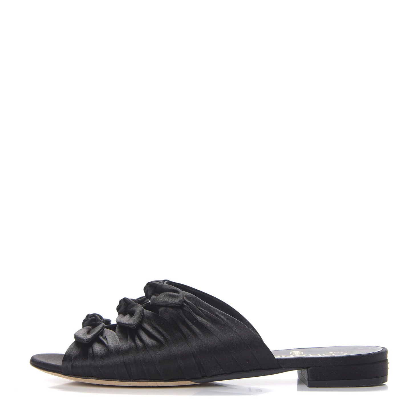 Satin Bow Mules 40.5 Black