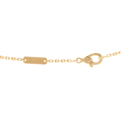 Van Cleef & Arpels 18K Yellow Gold Black Onyx Vintage Alhambra Pendant Necklace 4 of 5