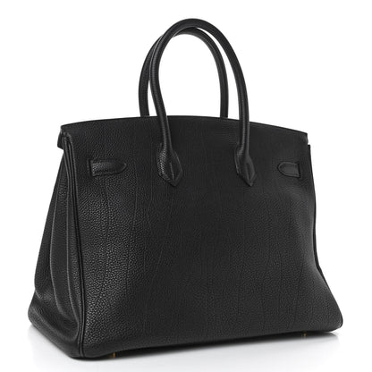 Hermes Fjord Birkin 35 Black 2 of 10
