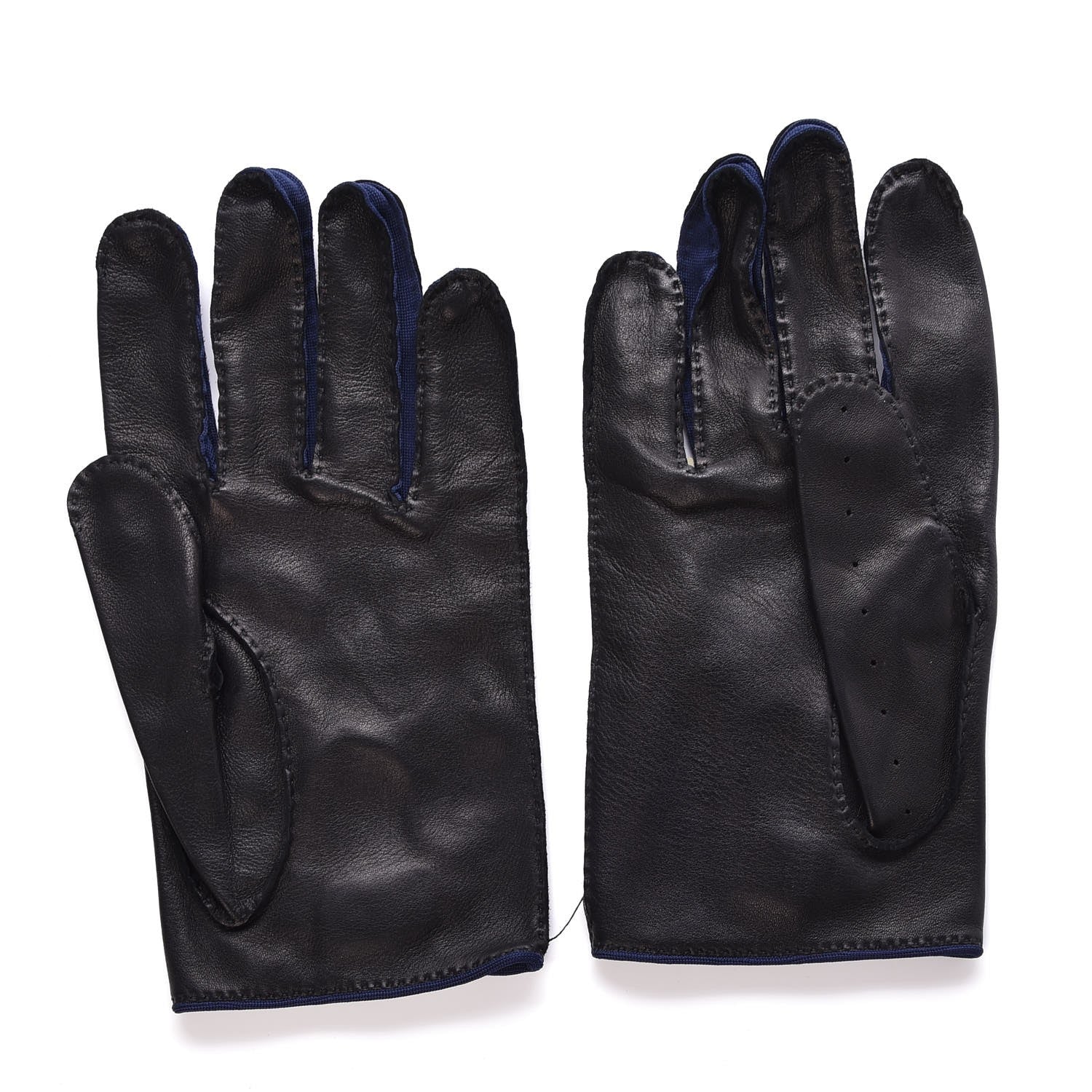 Hermes Lambskin Gloves 10 Black 3 of 5