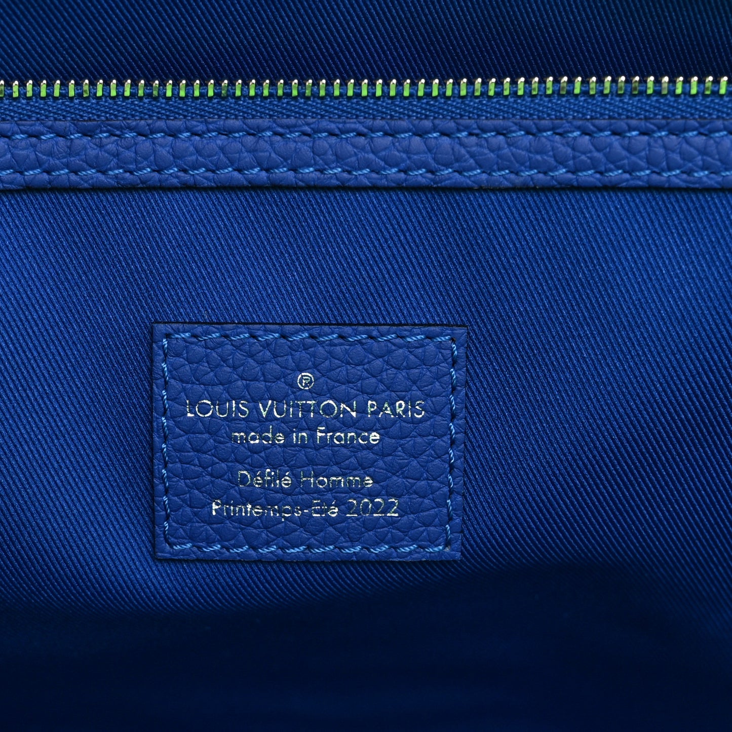 Taurillon Illusion Keepall Tote Bleu Vert