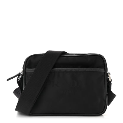 Prada Tessuto Nylon Saffiano Logo Camera Bag Black 1 of 11