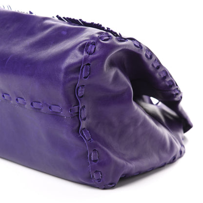 Jimmy Choo Calfskin Star Studded Iman Shoulder Bag Purple 7 of 10