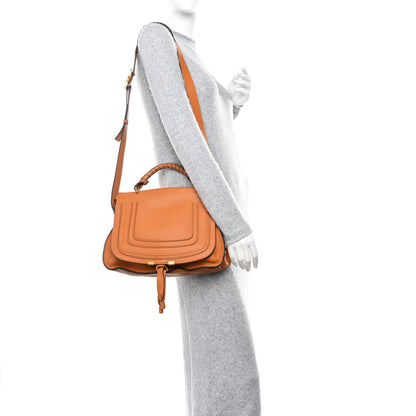 Chloe Calfskin Medium Marcie Satchel Tan 2 of 10