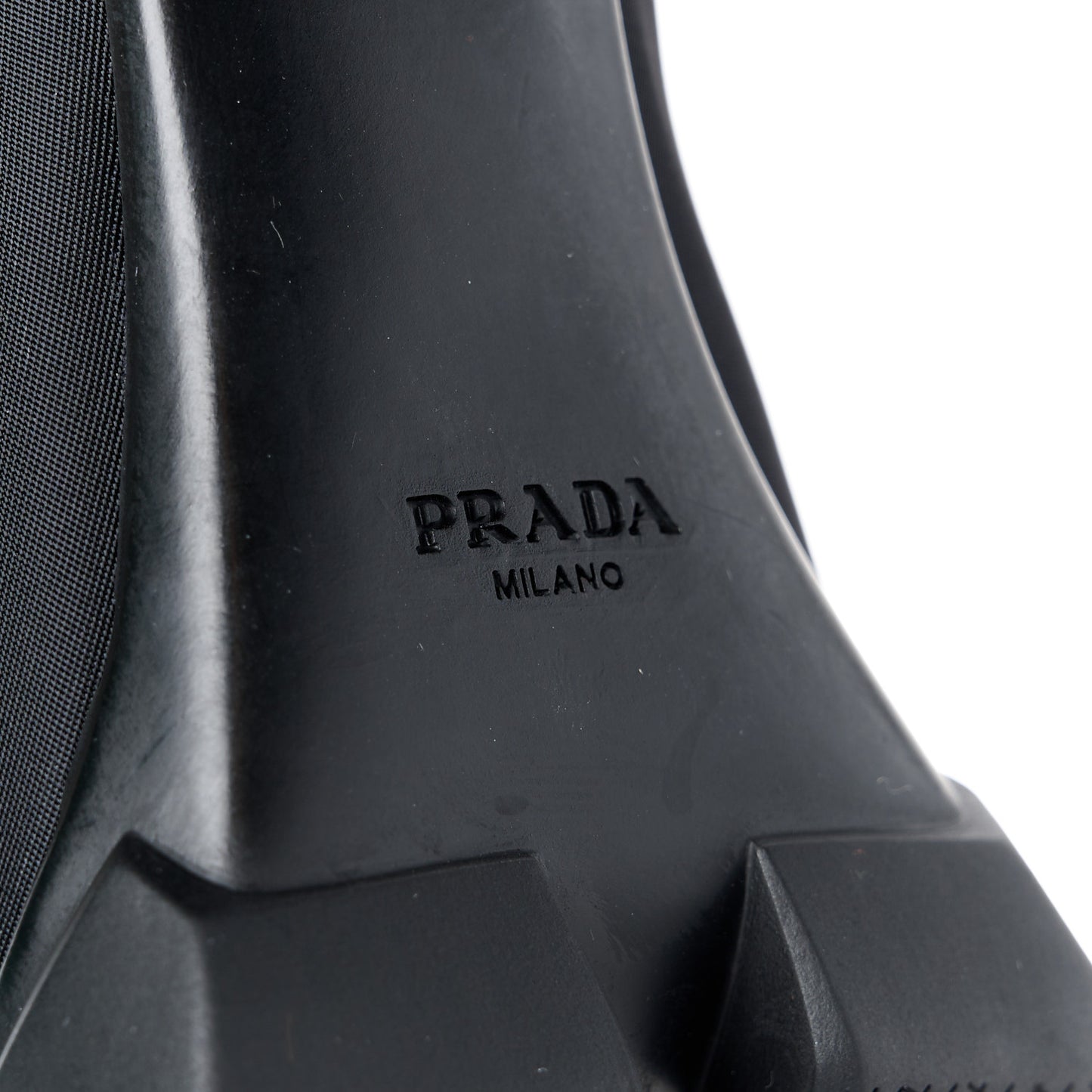 Spazzolato Re-Nylon Metal Triangle Logo 110mm Ankle Boots 37 Black