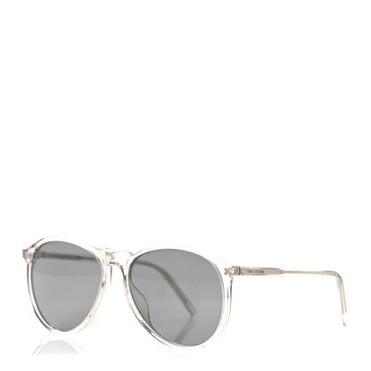 Saint Laurent Acetate Thin Pilot Sunglasses SE 667 Transparent 1 of 9