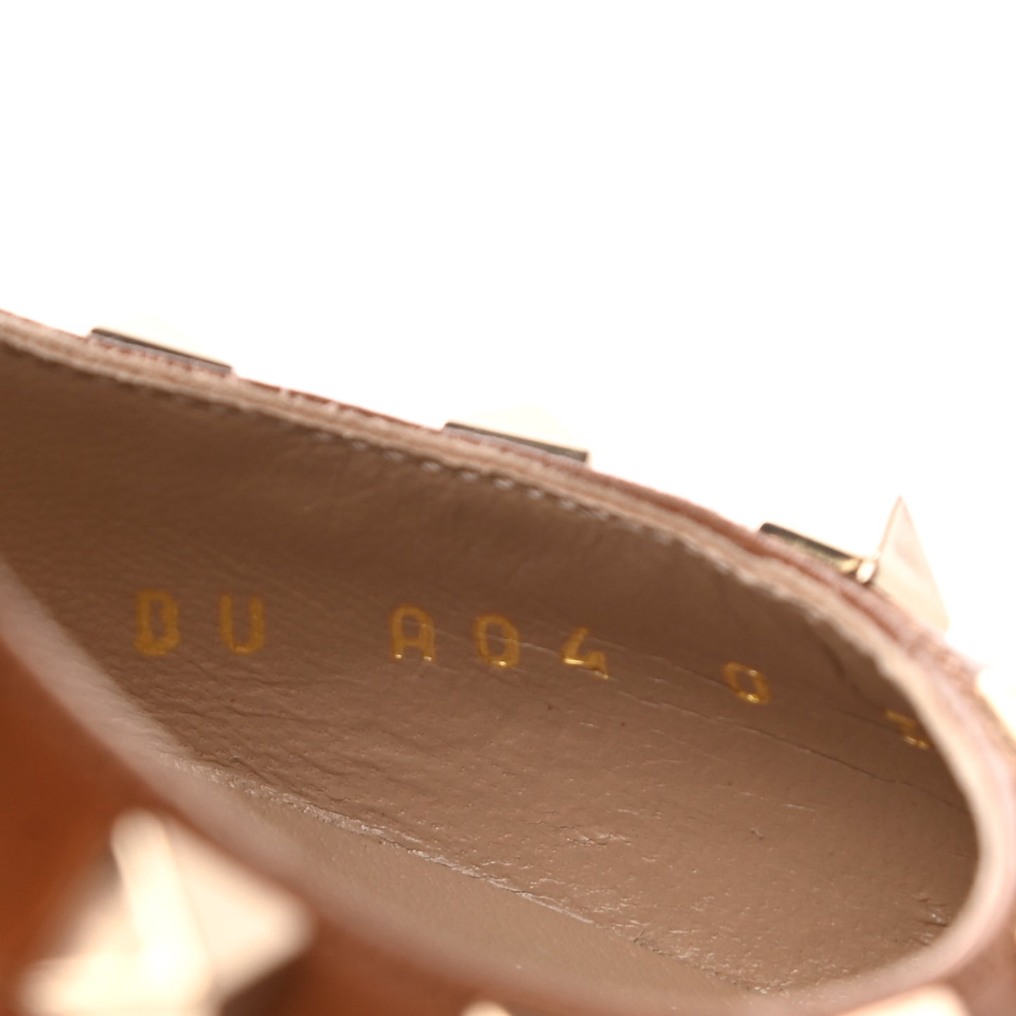 Suede Rockstud 85mm Pumps 36 Camel
