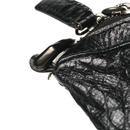 Givenchy Calfskin Crocodile Embossed Medium Nightingale Black 10 of 11
