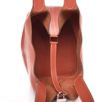 Hermes Taurillon Clemence Picotin Lock 26 GM Sanguine 5 of 13