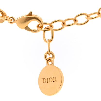 Christian Dior Metal Petit CD Choker Necklace Gold 6 of 6