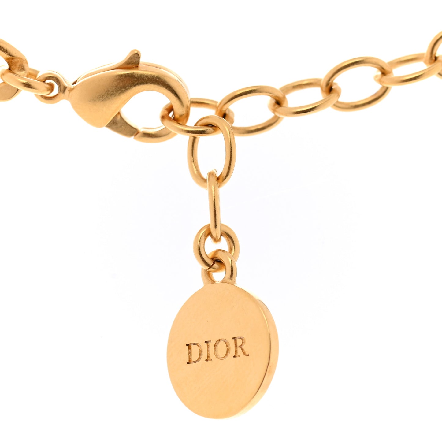 Metal Petit CD Choker Necklace Gold