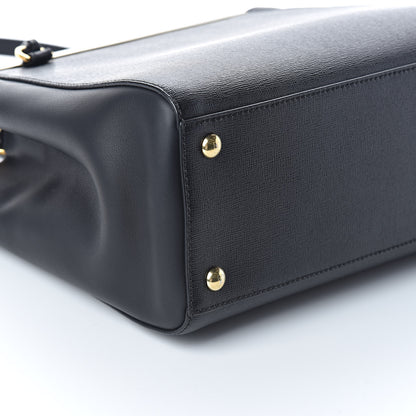 Fendi Vitello Elite Petite 2Jours Tote Black 8 of 9