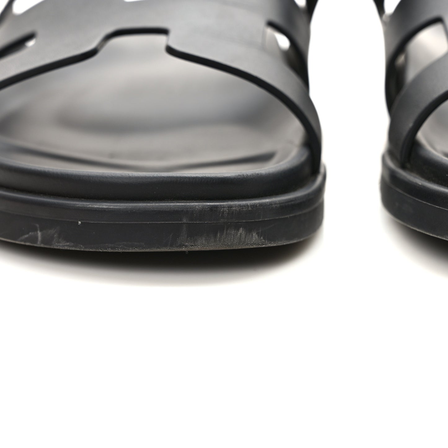 Calfskin Womens Chypre Sandals 39.5 Black
