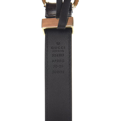 Gucci Moon Calfskin Torchon Double G 25mm Belt 75 30 Black 3 of 6