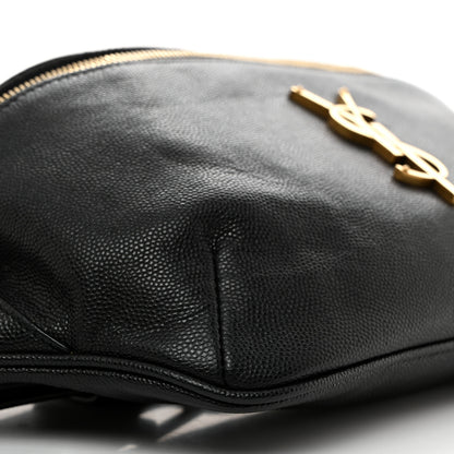 Saint Laurent Grain De Poudre Monogram Belt Bag Black 9 of 10