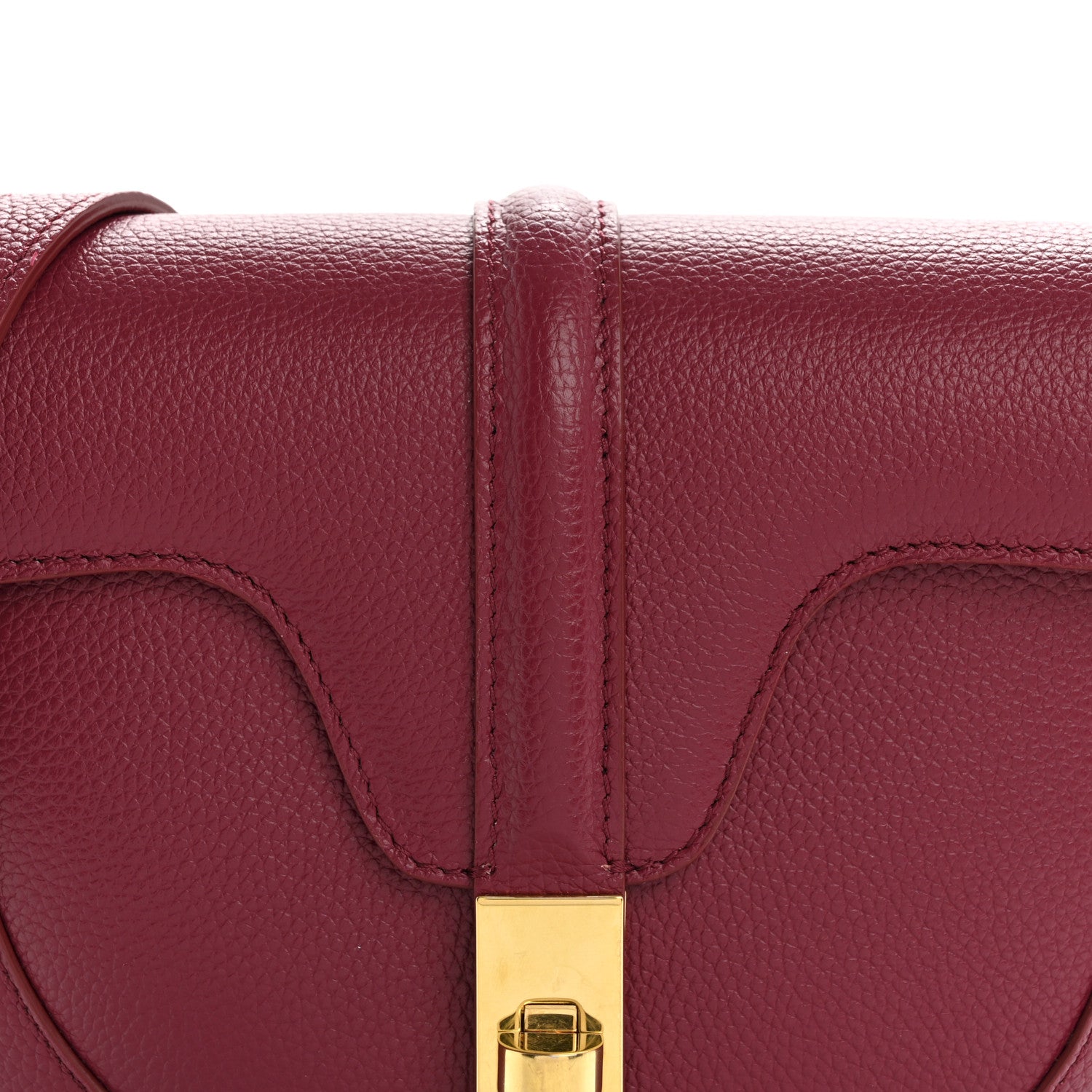 Celine Grained Calfskin Besace Small 16 Red 8 of 16