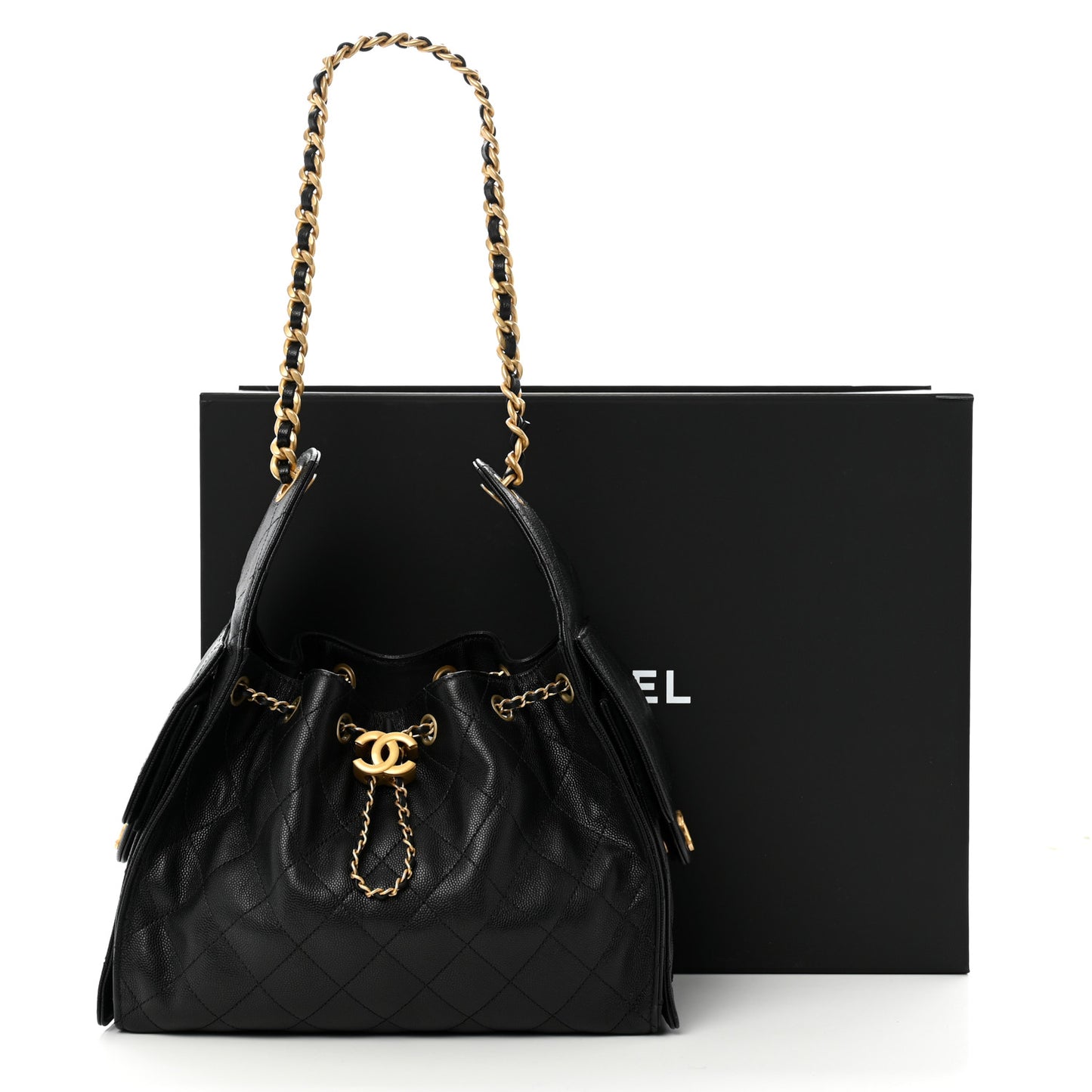 Caviar Quilted Small Chanel 25 Handbag Black
