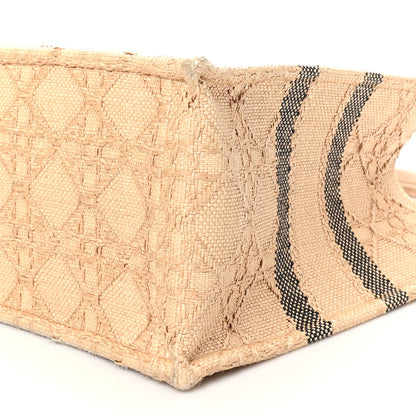 Christian Dior Raffia Cannage Medium Book Tote Natural 10 of 10
