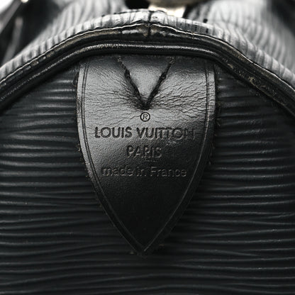 Louis Vuitton Epi Speedy 30 Black 6 of 12