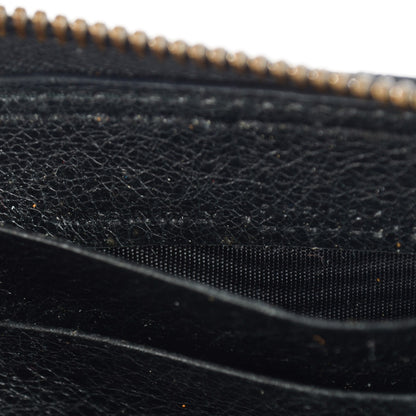 Balenciaga Chevre Classic Hardware Continental Zip Around Wallet Black 10 of 14