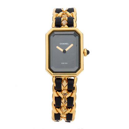 Chanel Stainless Steel Lambskin 20mm Chain Premiere Quartz Watch Gold M 1 of 4