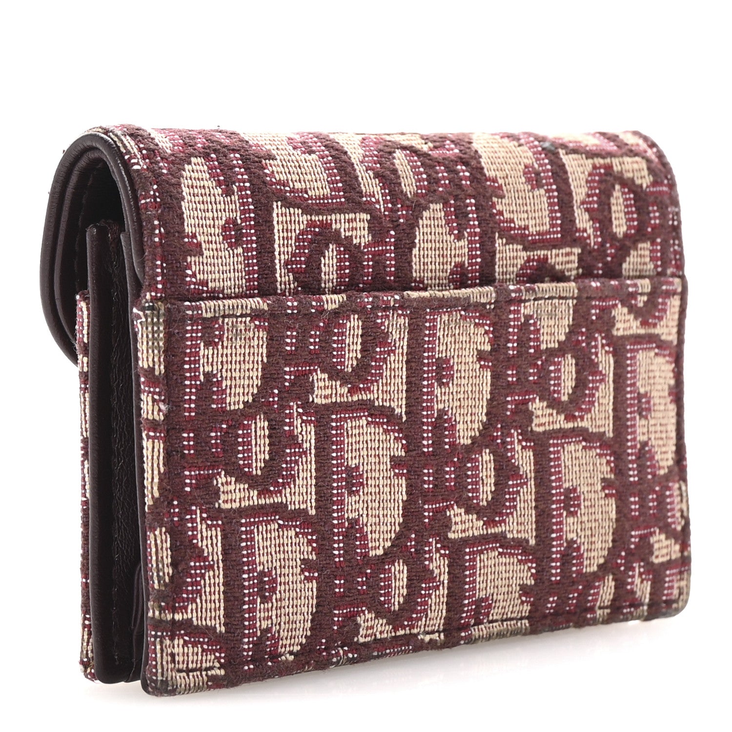 Christian Dior Oblique Saddle Card Holder Bordeaux 3 of 7