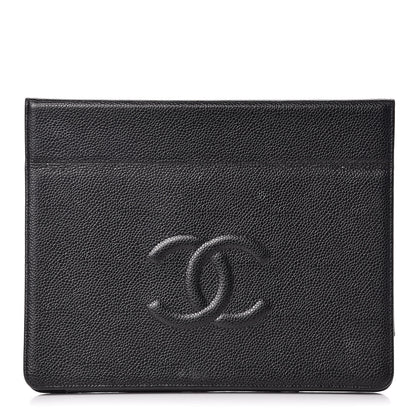 Chanel Caviar Timeless CC iPad Case Black 1 of 17