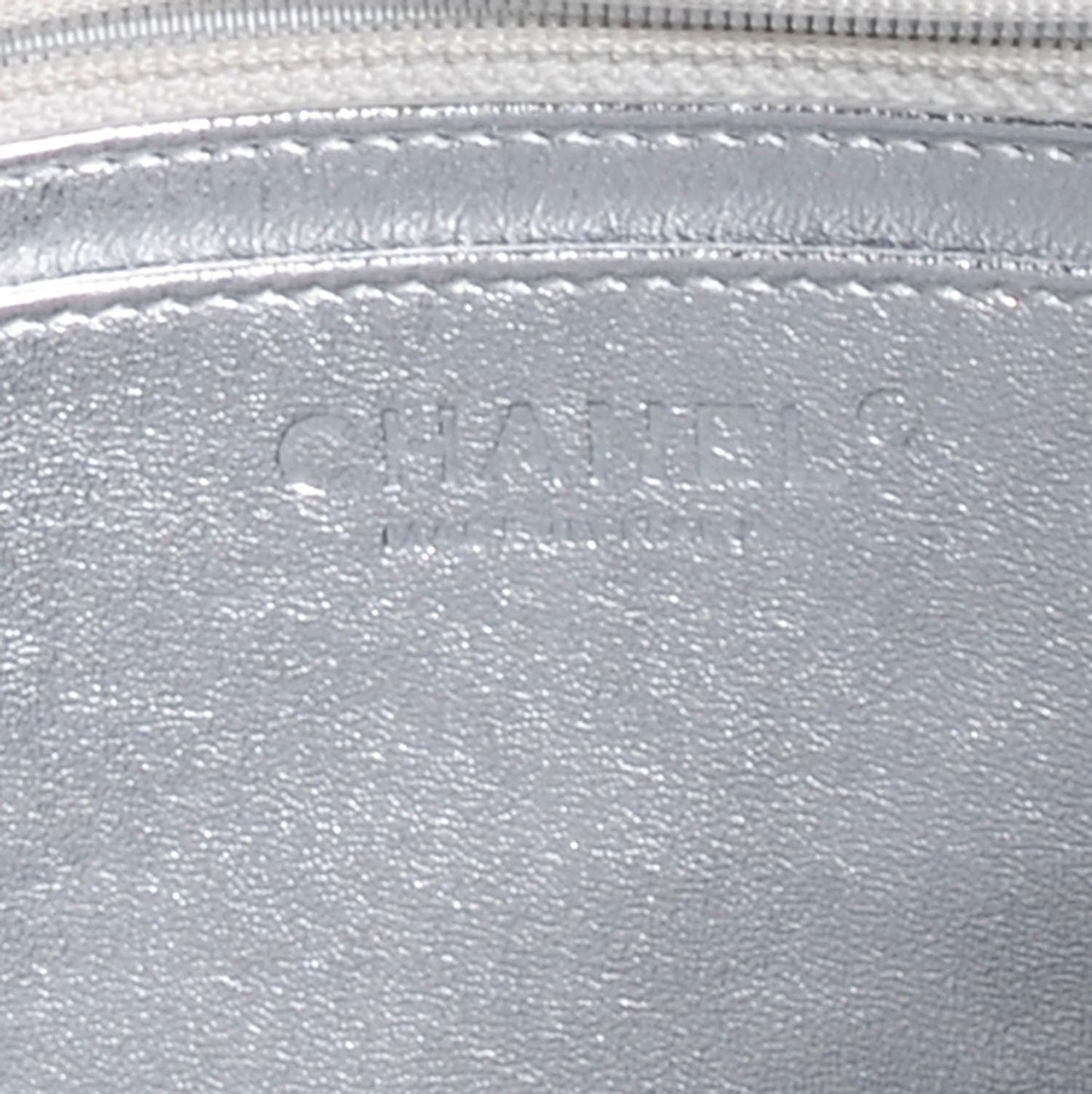 Metallic Lambskin Quilted Jumbo Single Flap Silver