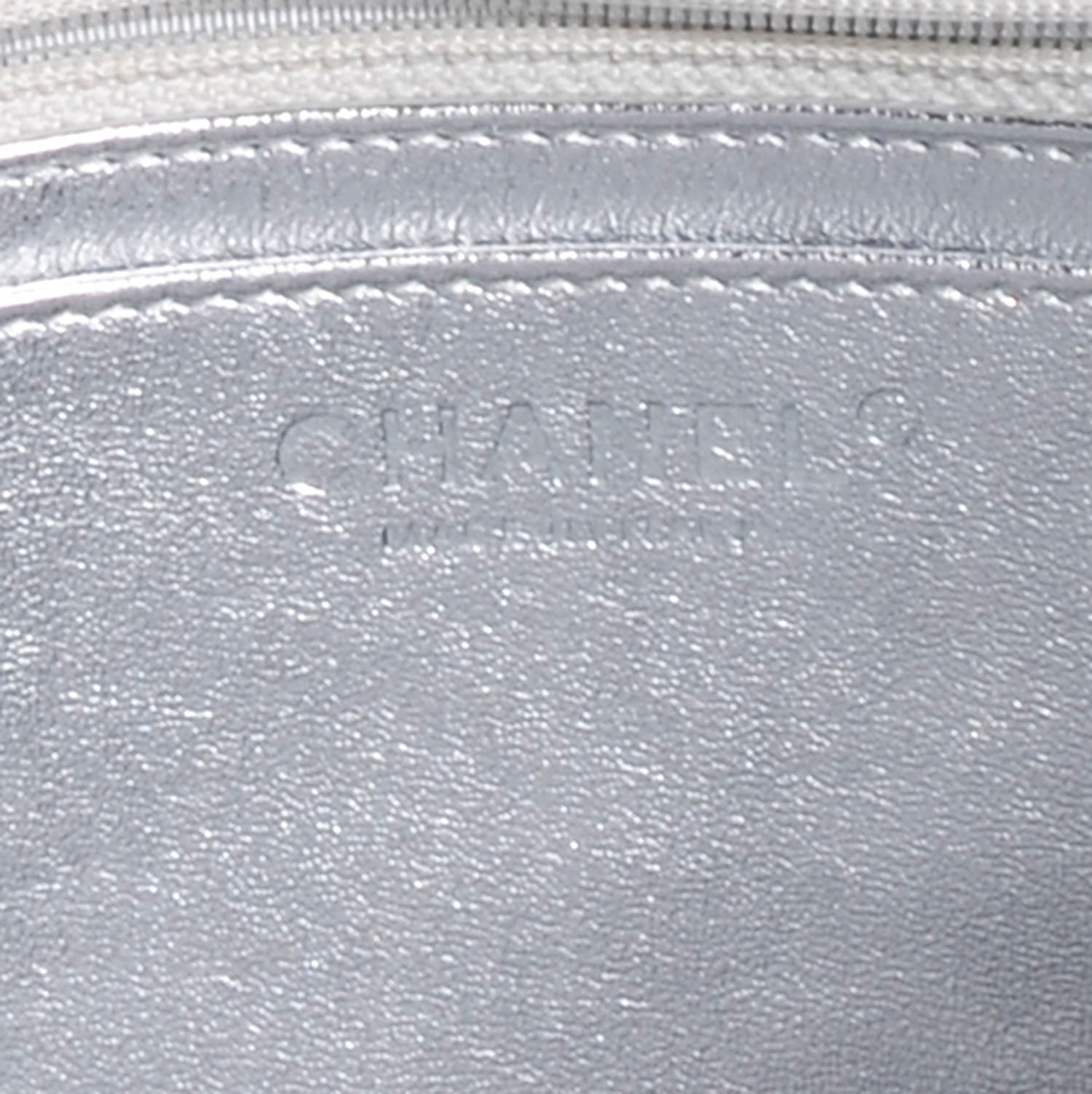 Chanel Metallic Lambskin Quilted Jumbo Single Flap Silver 7 of 8