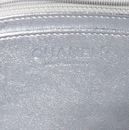 Chanel Metallic Lambskin Quilted Jumbo Single Flap Silver 7 of 8