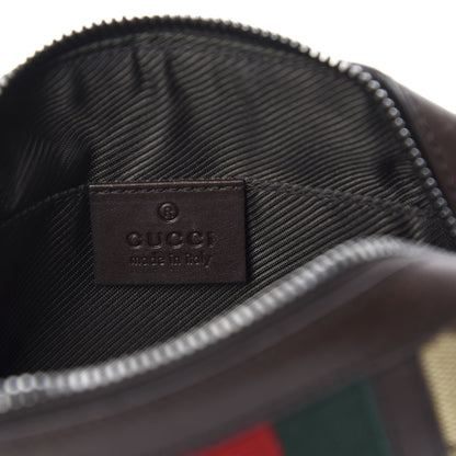 Gucci Monogram Web Small Cosmetic Case Dark Brown 6 of 7