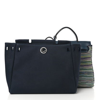 Hermes Barenia Vibrato Herbag 30 PM Indigo 3 of 14