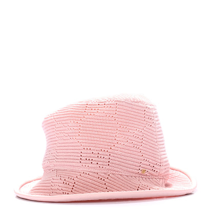 Gucci Cable Knit GG Monogram Fedora Pink 1 of 6