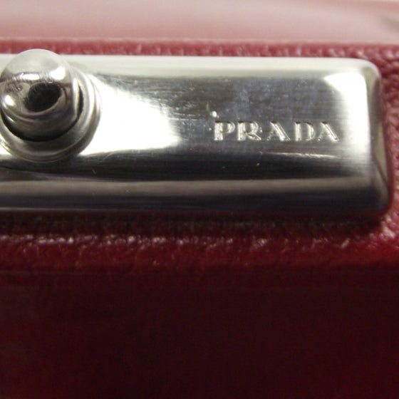Goatskin Cerniera Doctor Bag Rubino