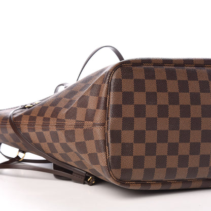 Louis Vuitton Damier Ebene Neo Neverfull MM Rose Ballerine 9 of 10
