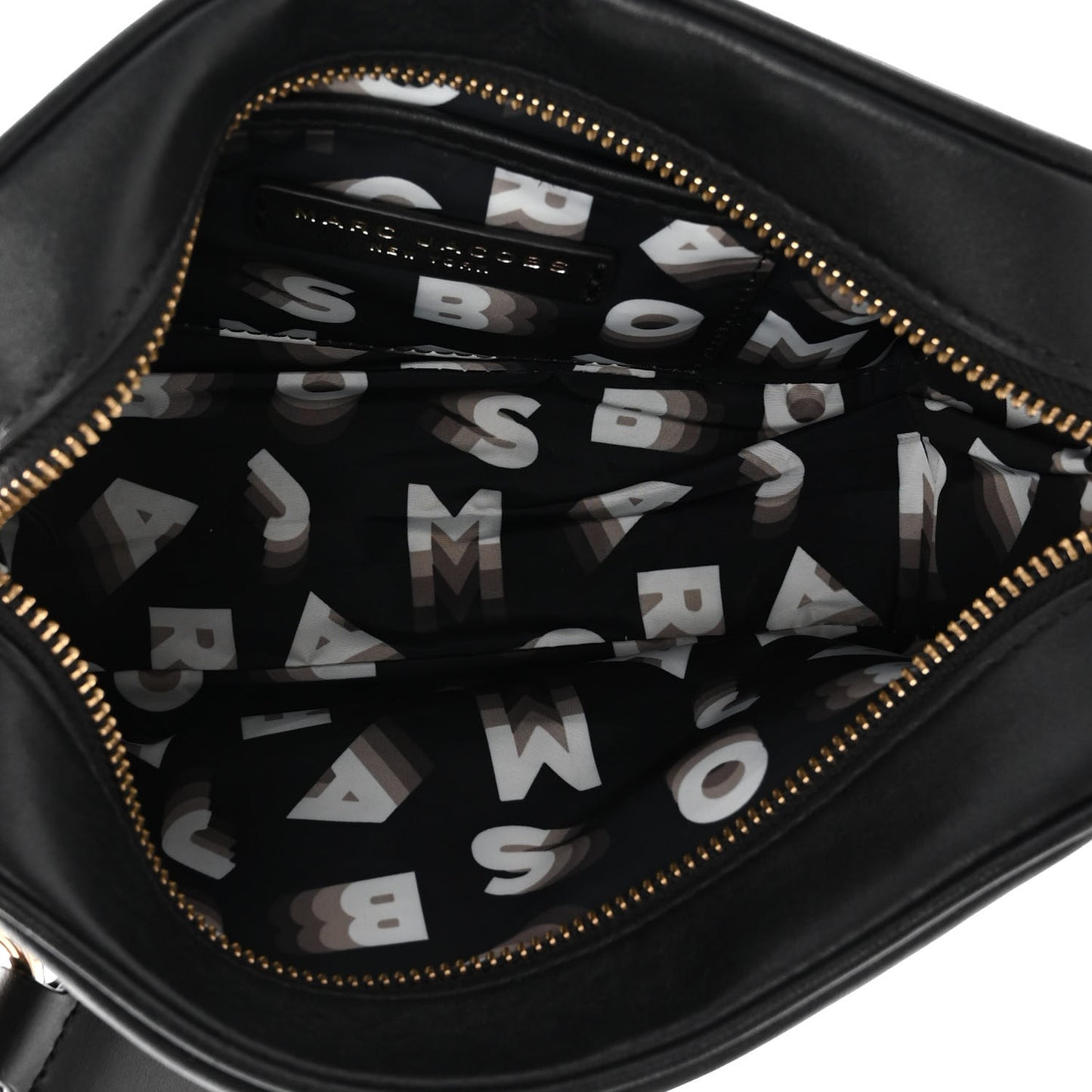 Calfskin Signet Flash Camera Bag Black