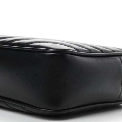 Saint Laurent Calfskin Matelasse Monogram Lou Camera Bag Black 9 of 9