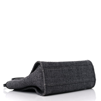 Chanel Lurex Boucle Small Deauville Tote Black 4 of 16
