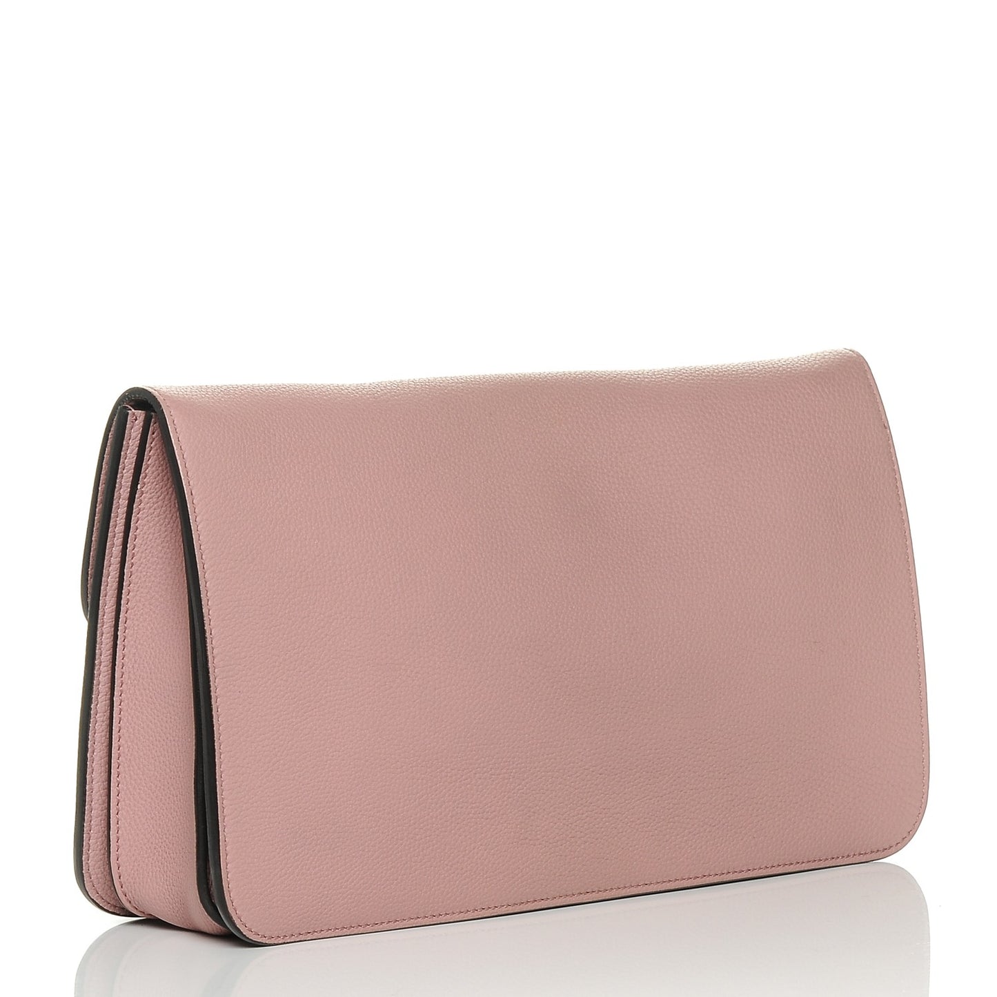Soft Pebbled Calfskin Jackie Clutch Pink
