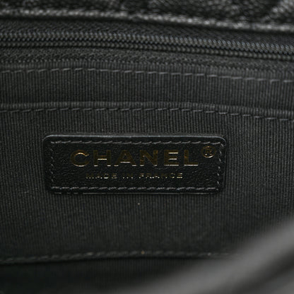 Chanel Caviar Calfskin Quilted Small Top Handle Flap Black 6 of 10