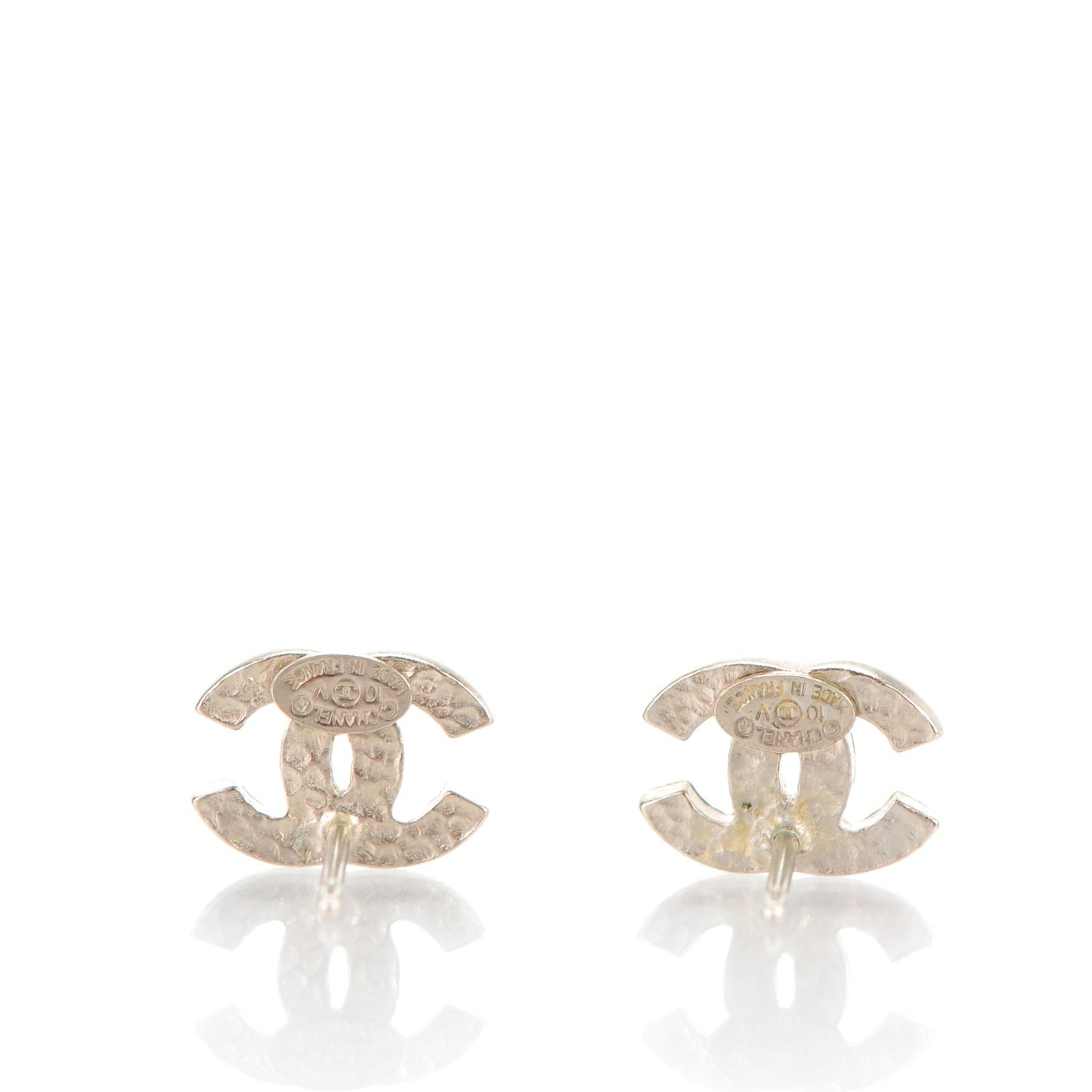 Crystal Timeless CC Earrings Silver