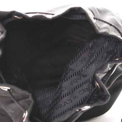 Prada Saffiano Tessuto Nylon Vela Bucket Wristlet Black 4 of 5